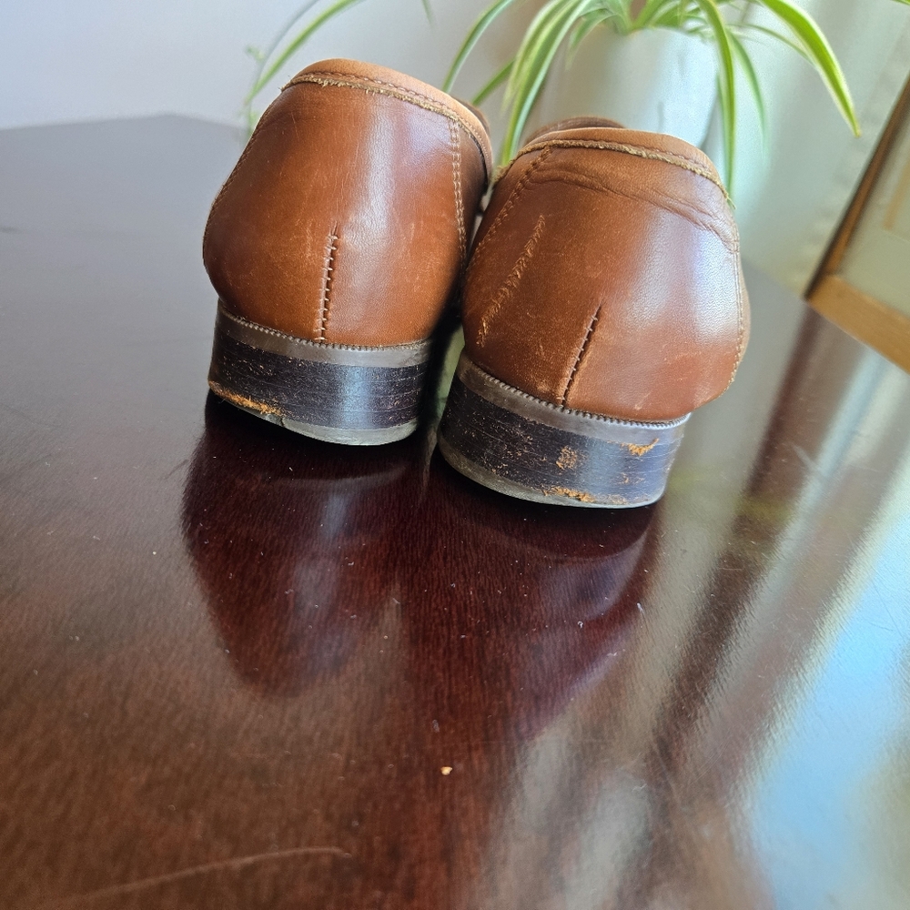 Vintage Easy Spirit Brown Leather Horsebit Loafers - Size 8/8.5 - Picture 5 of 10